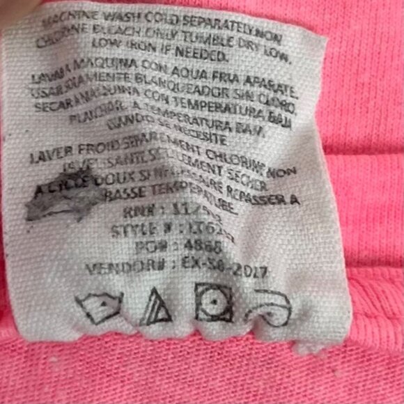 Exist Tank Top Womens Small Pink Unicorn Open Tie Sides - Picture 6 of 6